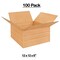 100 Pack Durable Multi Depth Corrugated Boxes for Mailing Packing and Moving 12 x 12 x 6 Inch